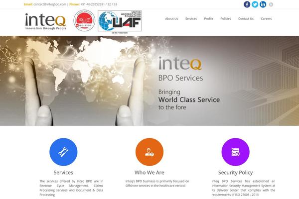 inteqbpo.com site used Haxon