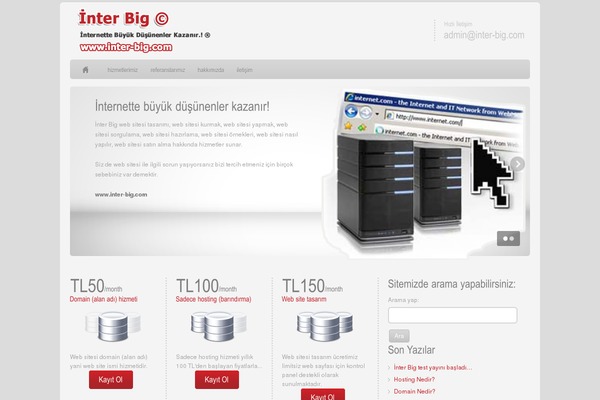 Hosting theme site design template sample