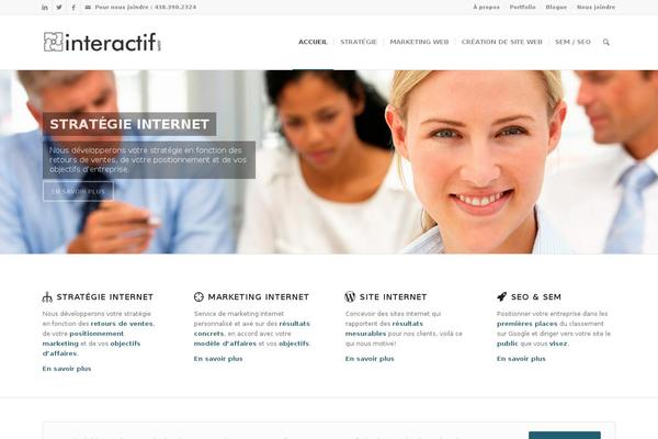 Enfold theme site design template sample