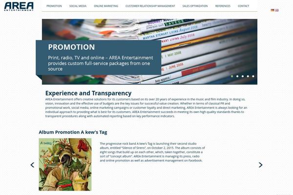interactive-area.com site used Area-entertainment