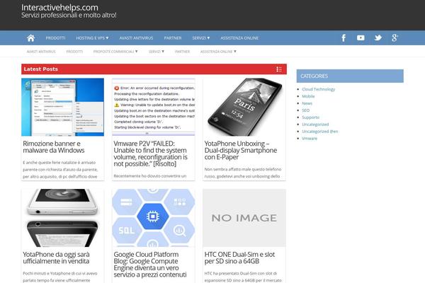 ProMax theme site design template sample