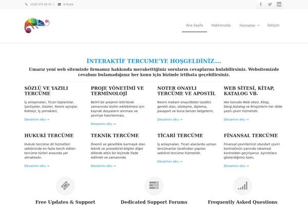Envision theme site design template sample