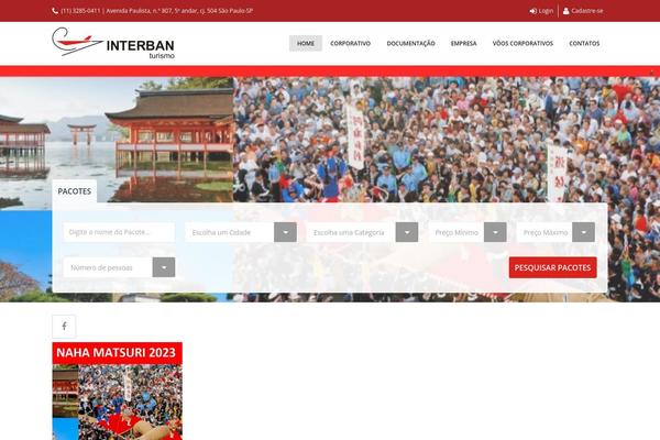 Trendy Travel theme site design template sample