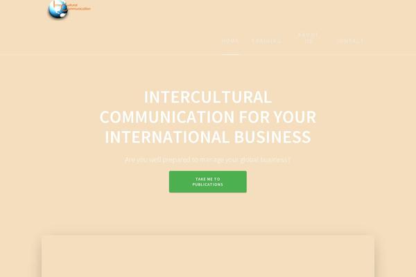 One Page Express theme site design template sample