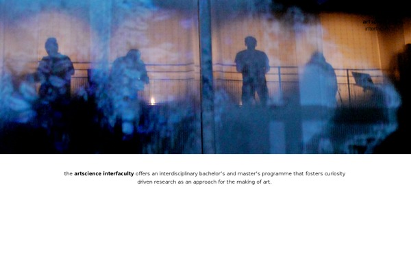 interfaculty.nl site used Artscience