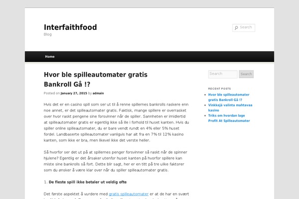 Duster theme site design template sample