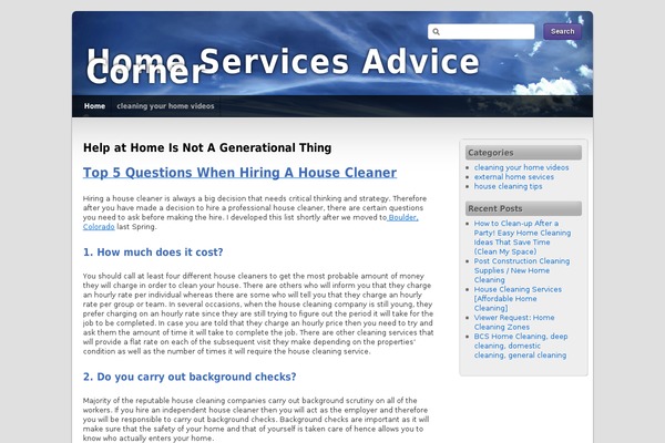 Third Style theme site design template sample