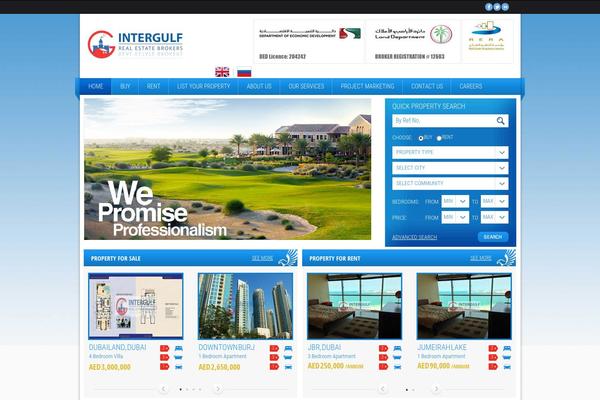 RealEstate theme site design template sample