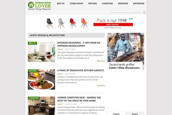 Site using Feature A Page Widget plugin