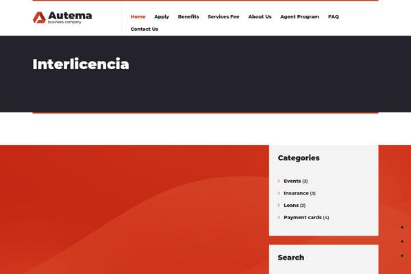 interlicencia.com site used Autema