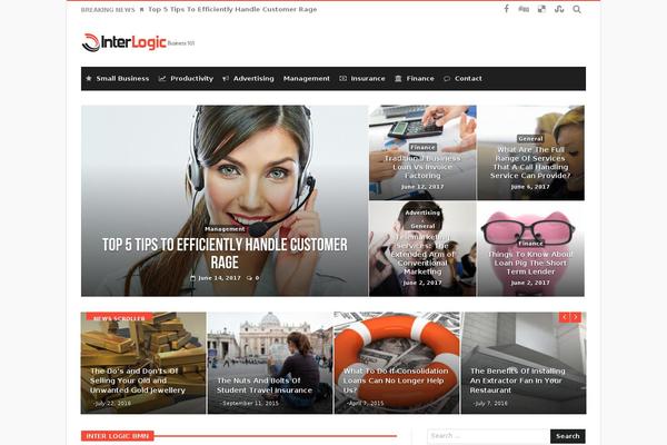 Magic Mag theme site design template sample
