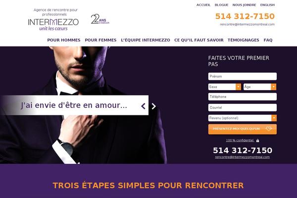 Intermezzo theme site design template sample