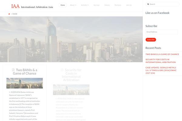 Site using Widgets on Pages plugin