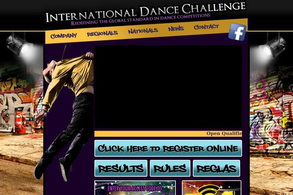 Dance theme site design template sample