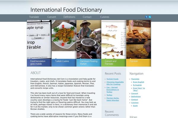 internationalfooddictionary.com site used Theme20