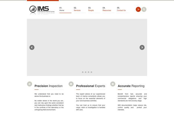 Industrial theme site design template sample