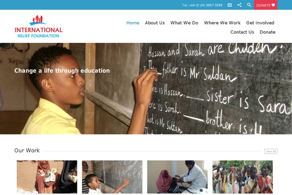 Charitas theme site design template sample