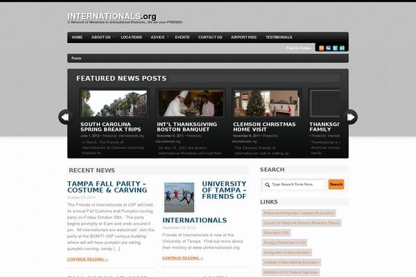 Bold News theme site design template sample
