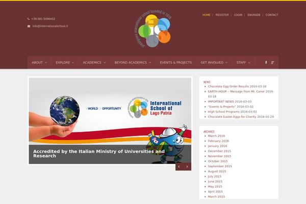 Universe theme site design template sample