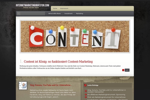 Marketing theme site design template sample