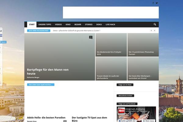 Sahifa theme site design template sample