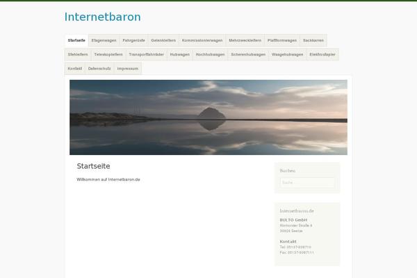 Misty Lake theme site design template sample