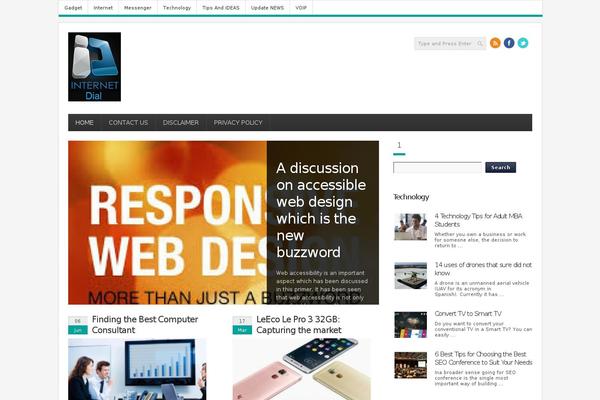 Infimag theme site design template sample