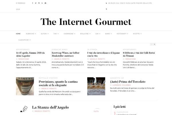 internetgourmet.it site used Mygourmet-child