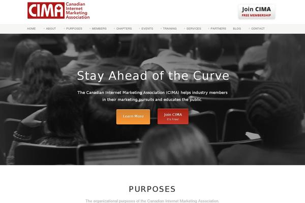 internetmarketingassociation.ca site used Cima