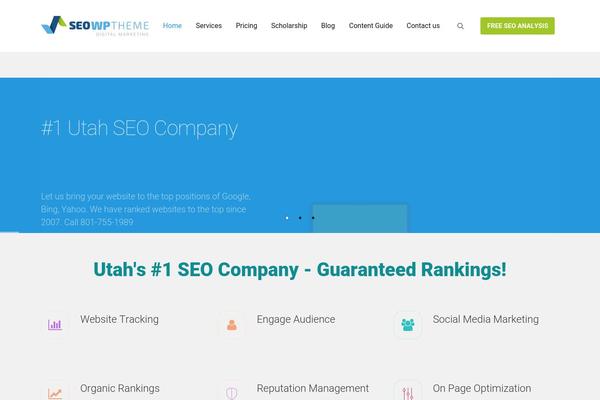 SEOWP theme site design template sample