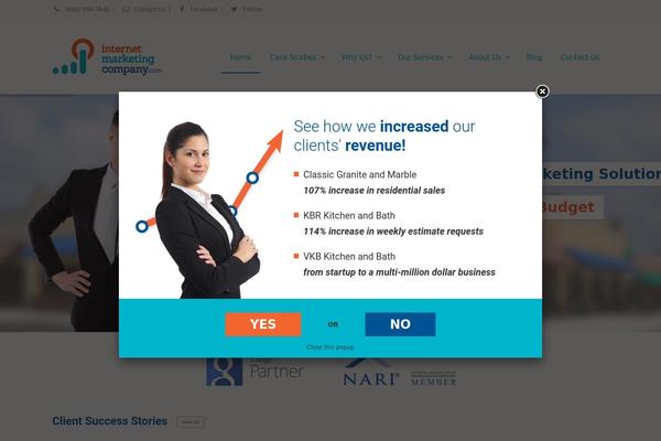 Envision theme site design template sample