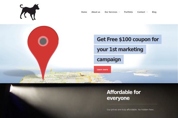 District theme site design template sample