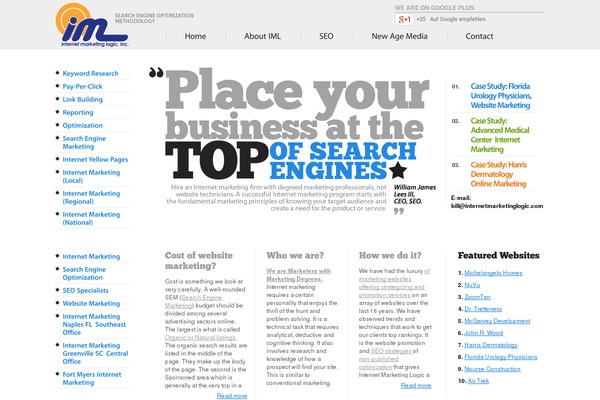 internetmarketinglogic.com site used Iml