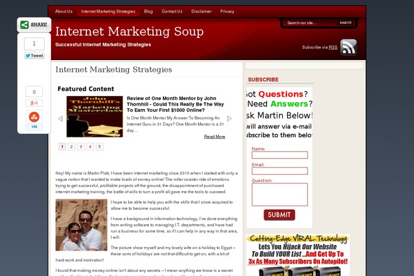 Site using Exitsplash plugin