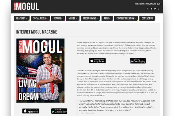 Powermag theme site design template sample