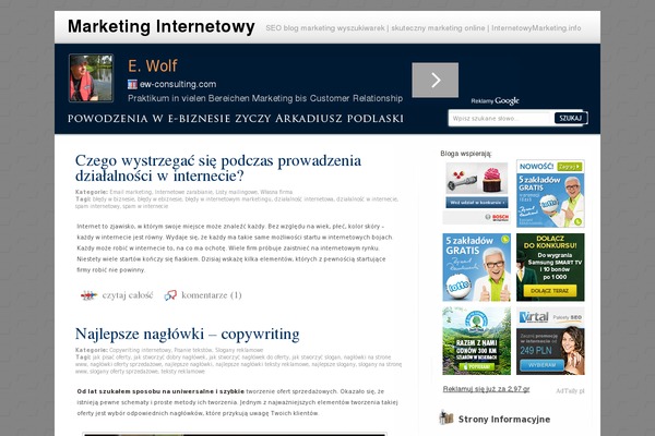 internetowymarketing.info site used Aras