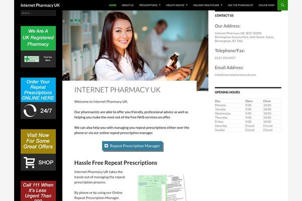 Twenty Fourteen theme site design template sample