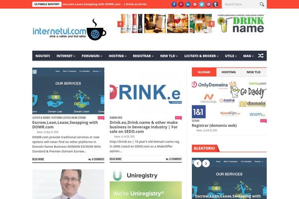 NanoMag theme site design template sample