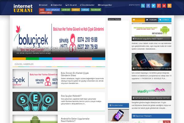 Optimablogs theme site design template sample