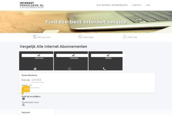 internetvergelijken.nl site used Rebel-superscript-comparison-theme