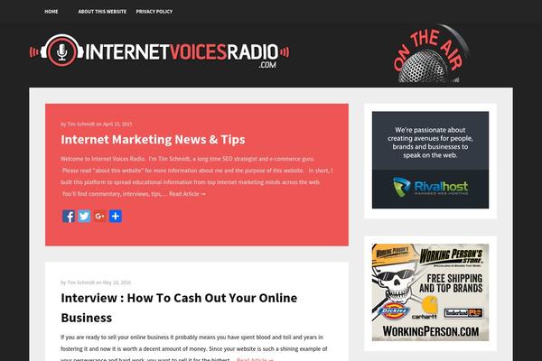 Candour theme site design template sample