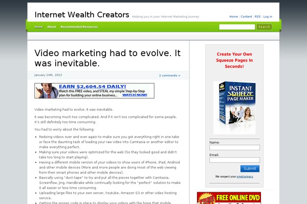 Site using Covertmessenger-pro plugin