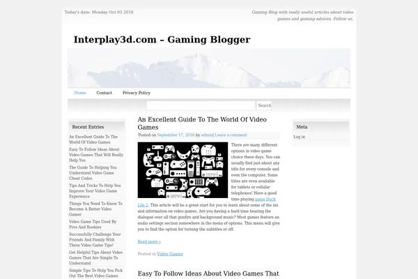 Snow Summit theme site design template sample