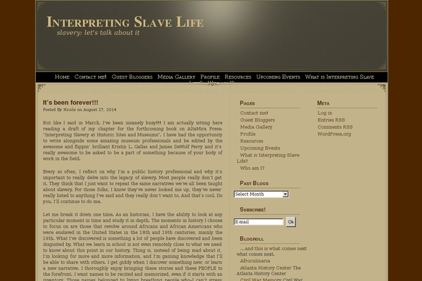 interpretingslavelife.com site used Miscellany
