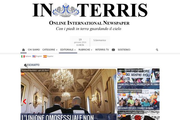 Newspaper theme site design template sample