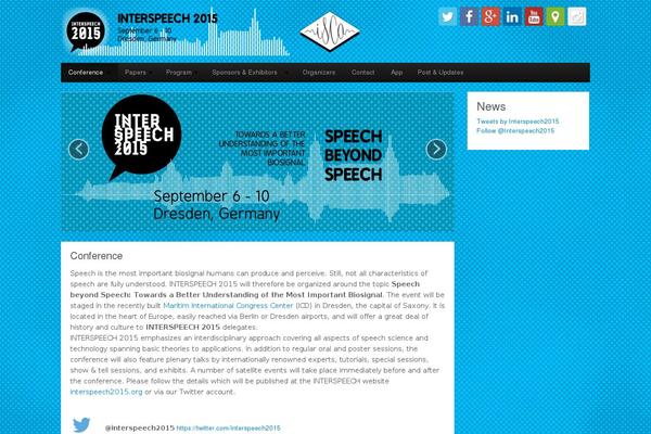 interspeech2015.org site used CyberChimps Pro