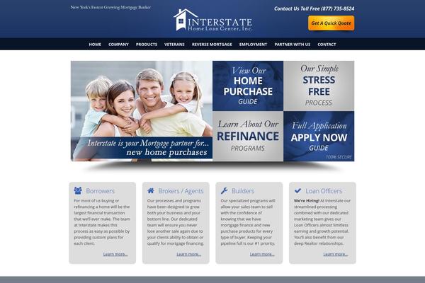 Interstate theme site design template sample