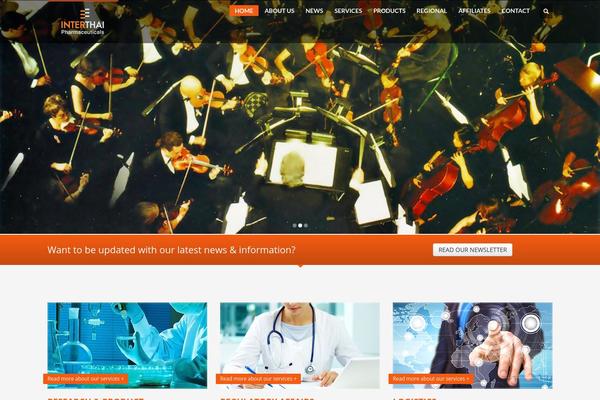 Inter theme site design template sample