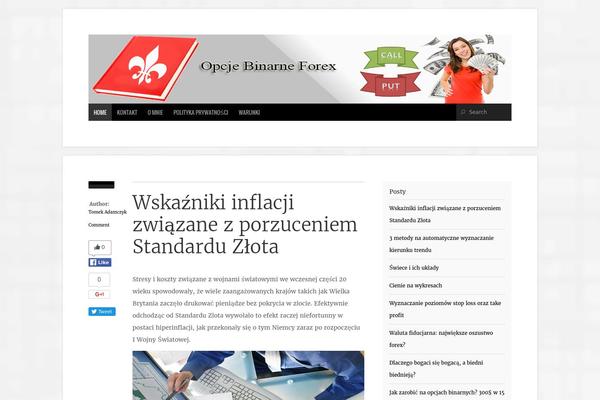 Organic Magazine theme site design template sample