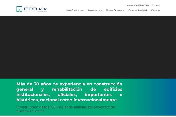 Construction theme site design template sample